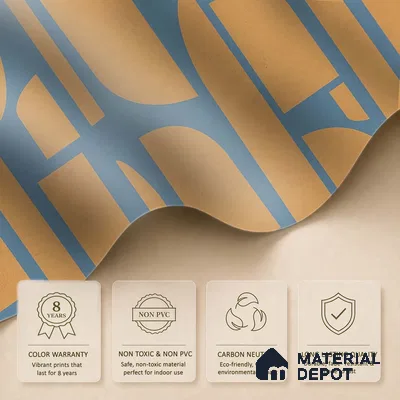 Rhythms Abstract Theme Modern Room , Blue & Yellow Canvas (Customised Wallpaper)