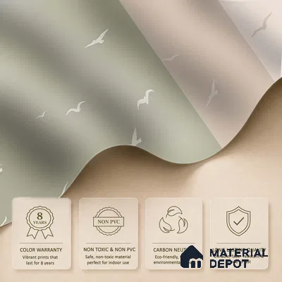Modern Mood Abstract Design Wall Pastel Green Soft Feel (Customised Wallpaper)