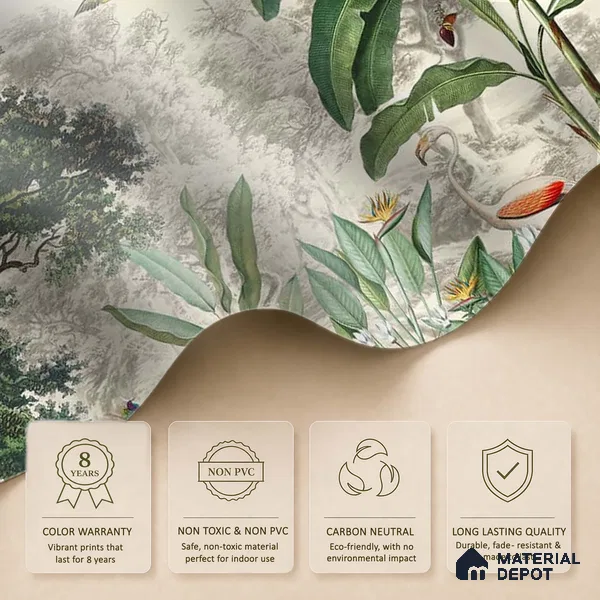 Jhurmut- Tropical Theme Designer Canvas (Customised Wallpaper)