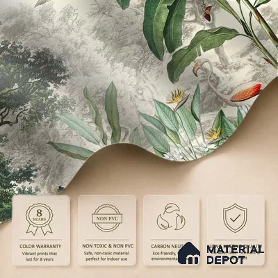 Jhurmut- Tropical Theme Designer Soft Feel (Customised Wallpaper)