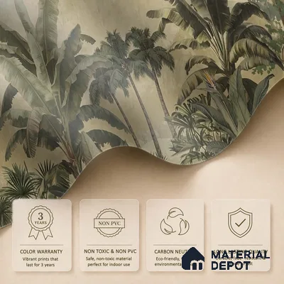 Lush European Landscape Handmade Finish (Customised Wallpaper)