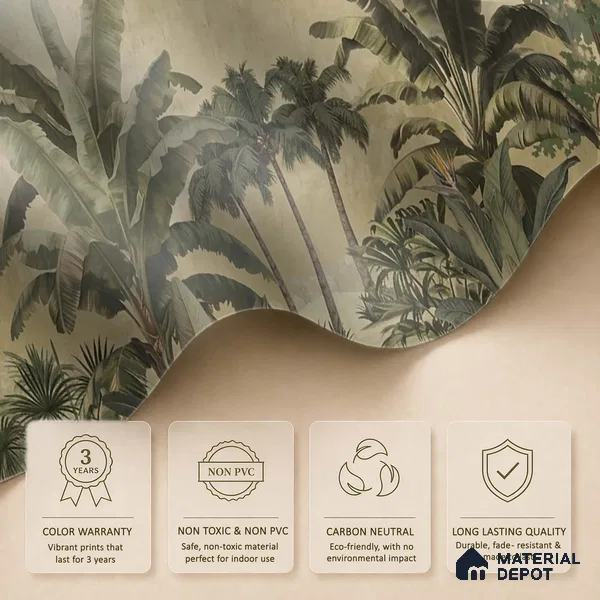 Lush European Landscape Handmade Finish (Customised Wallpaper)