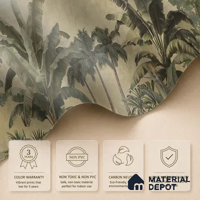 Lush European Landscape Sandstone Finish (Customised Wallpaper)