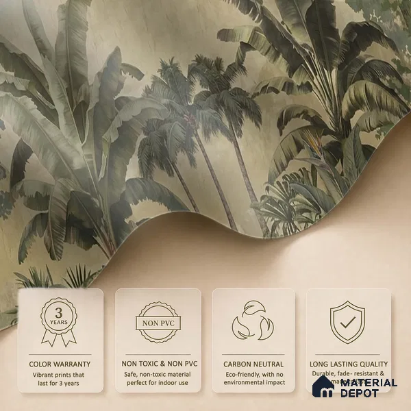 Lush European Landscape Sandstone Finish (Customised Wallpaper)