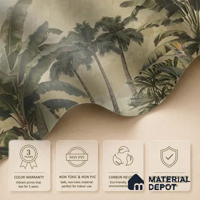 Lush European Landscape Canvas Finish (Customised Wallpaper)