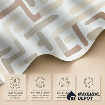 Urban Maze In Desert Sand Abstract Customised Canvas Wallpaper for Rooms