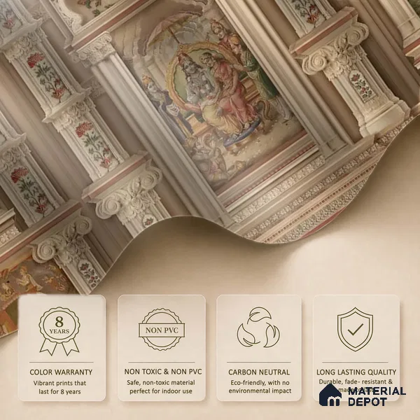 Ram Darbar 3D Handmade (Customized Size Wallpaper)