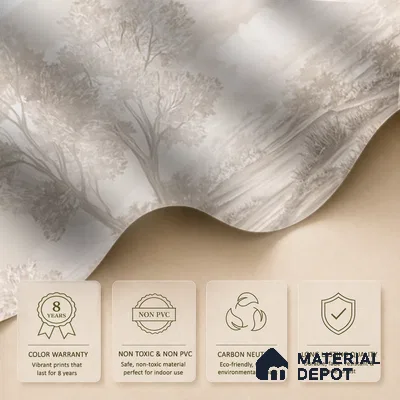 Whispering Moors Scenic Wallpaper Design Customised beige