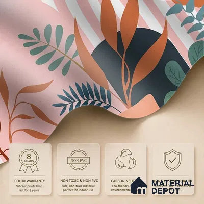Boho Botanica Abstract Customised Soft Feel Wallpaper for Rooms