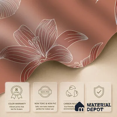 Sienna Garden Abstract Handmade Customised Wallpaper for Rooms