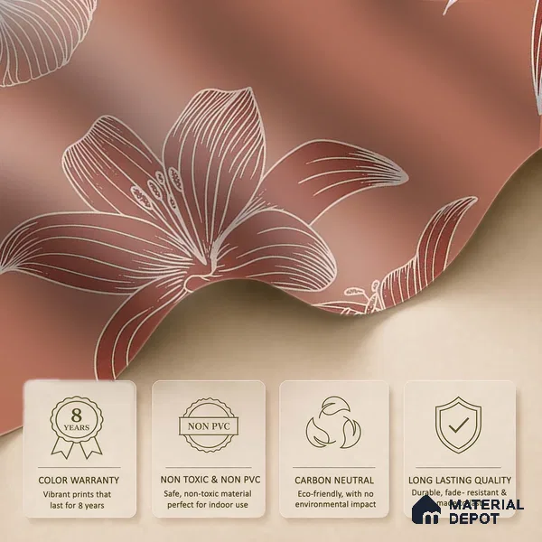 Sienna Garden Abstract Soft Feel Customised Wallpaper for Rooms