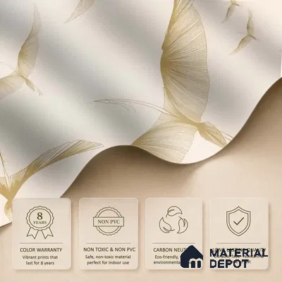 Golden Wings, Abstract Customised Canvas Wallpaper for Rooms