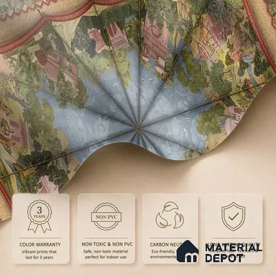 Maharaja Maharani Canopy Handmade Customized Ceiling Wallpaper