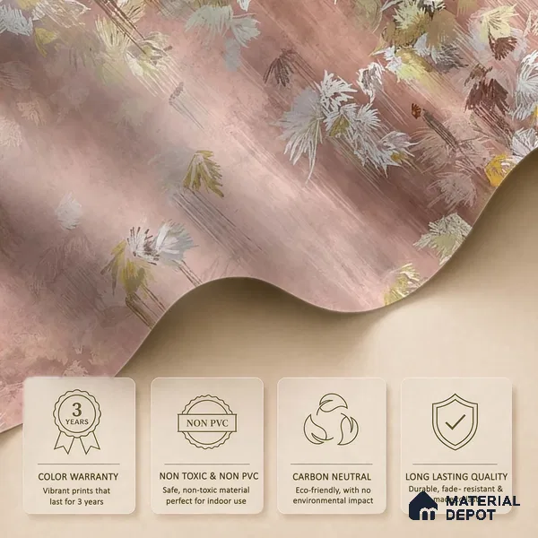 Worth it - Abstract Soft Feel Customized Wallpaper Design for Walls, Pink
