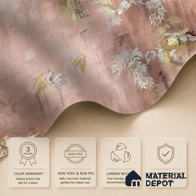 Worth it - Abstract Handmade Customized Wallpaper Design for Walls, Pink