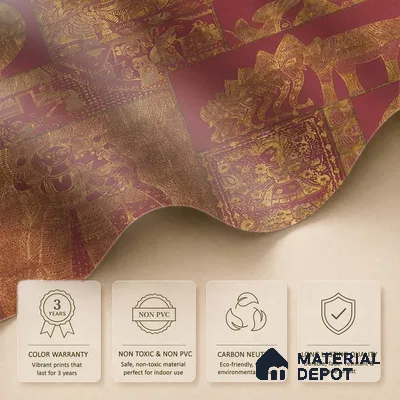 Geet Madhubani Customized Wallpaper Sandstone(Super Luxury)