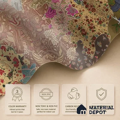 Rang Rali, Indian Handmade Wallpaper | Customised Size Wallpaper