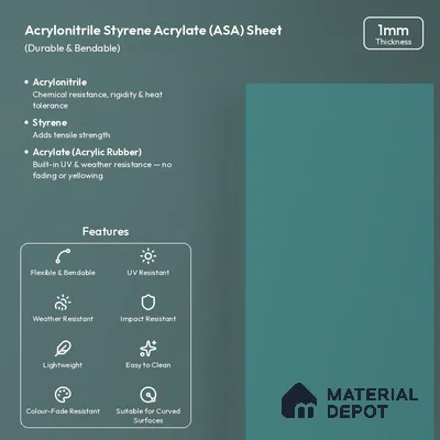 Teal Blue Solid Colors Look LM 26014 8 ft x 4 ft Matte Finish ASA Laminate - 1 mm