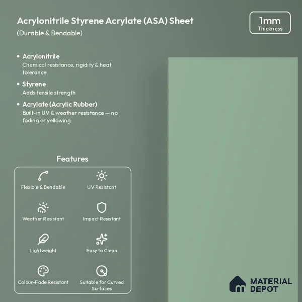 Sage Green Solid Colors Look LM 26016 8 ft x 4 ft Matte Finish ASA Laminate - 1 mm