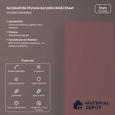 Cappucino Brown Solid Colors Look LM 26019 8 ft x 4 ft Matte Finish ASA Laminate - 1 mm