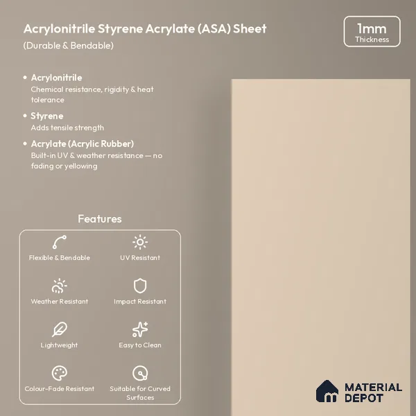 Taupe Beige Solid Colors Look LM 26021 8 ft x 4 ft Matte Finish ASA Laminate - 1 mm