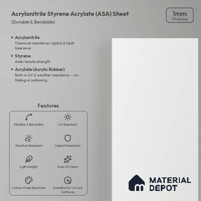 Ivory Beige Solid Colors Look LM 26024 8 ft x 4 ft Matte Finish ASA Laminate - 1 mm