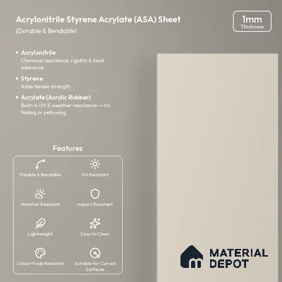 Taupe Beige Solid Colors Look LM 26027 8 ft x 4 ft Matte Finish ASA Laminate - 1 mm
