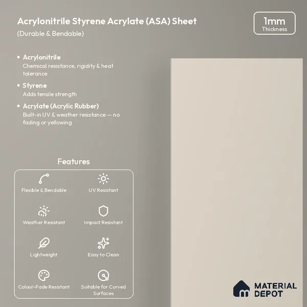 Taupe Beige Solid Colors Look LM 26027 8 ft x 4 ft Matte Finish ASA Laminate - 1 mm