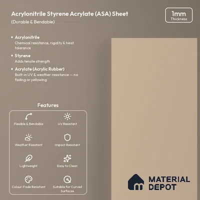 Cappuccino Beige Solid Colors Look LM 26030 8 ft x 4 ft Matte Finish ASA Laminate - 1 mm