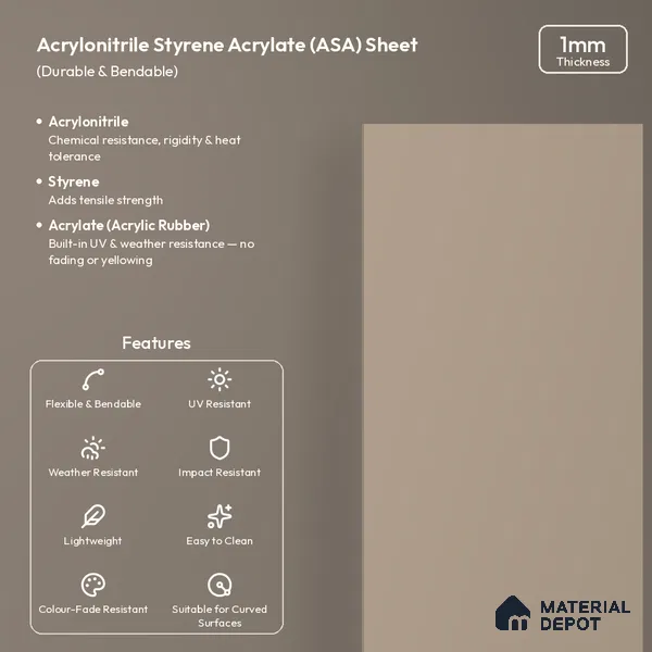 Cappuccino Beige Solid Colors Look LM 26031 8 ft x 4 ft Matte Finish ASA Laminate - 1 mm