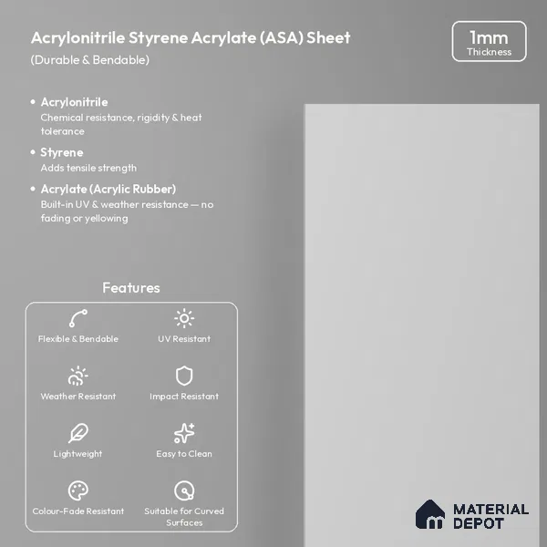 Dove Grey Solid Colors Look LM 26032 8 ft x 4 ft Matte Finish ASA Laminate - 1 mm