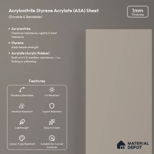 Cappuccino Beige Solid Colors Look LM 26033 8 ft x 4 ft Matte Finish ASA Laminate - 1 mm