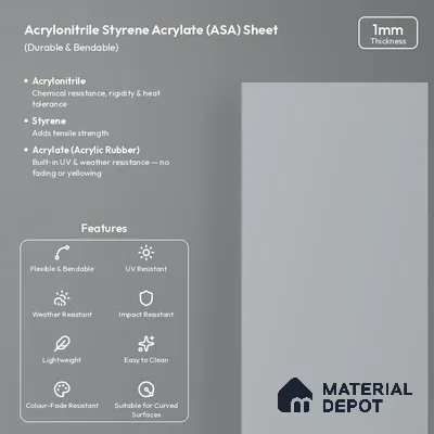 Cement Grey Solid Colors Look LM 26035 8 ft x 4 ft Matte Finish ASA Laminate - 1 mm