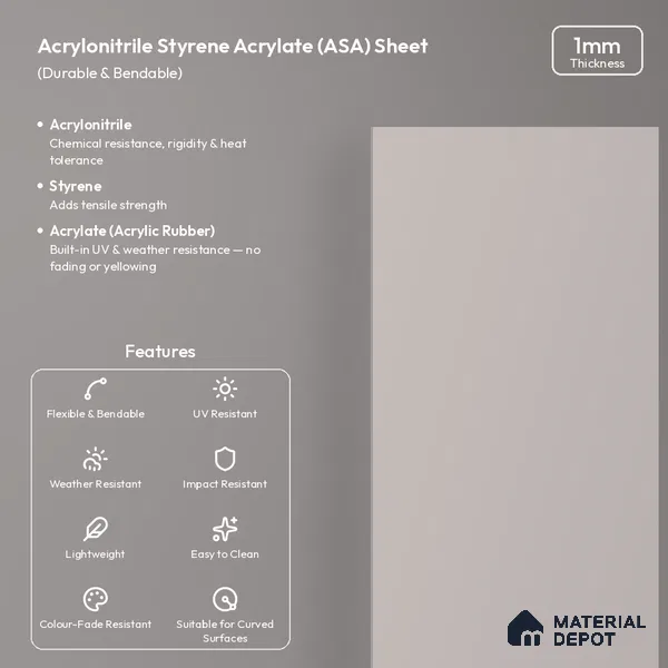 Cement Grey Solid Colors Look LM 26037 8 ft x 4 ft Matte Finish ASA Laminate - 1 mm