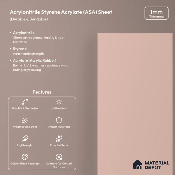 Blush Pink Solid Colors Look LM 26040 8 ft x 4 ft Matte Finish ASA Laminate - 1 mm