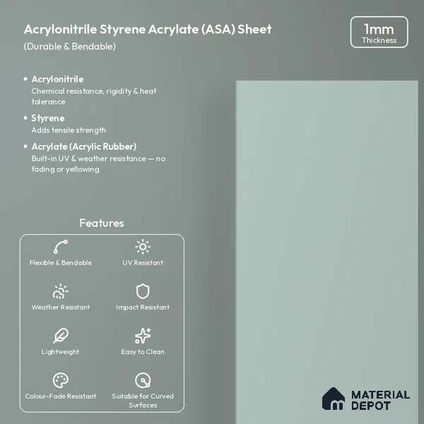 Grey Green Solid Colors Look LM 26044 8 ft x 4 ft Matte Finish ASA Laminate - 1 mm