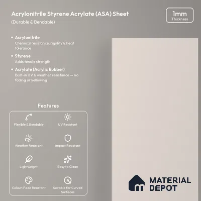 Almond Cream Solid Colors Look LM 26047 8 ft x 4 ft Matte Finish ASA Laminate - 1 mm