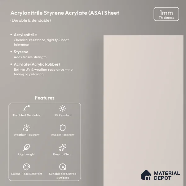 Almond Cream Solid Colors Look LM 26047 8 ft x 4 ft Matte Finish ASA Laminate - 1 mm