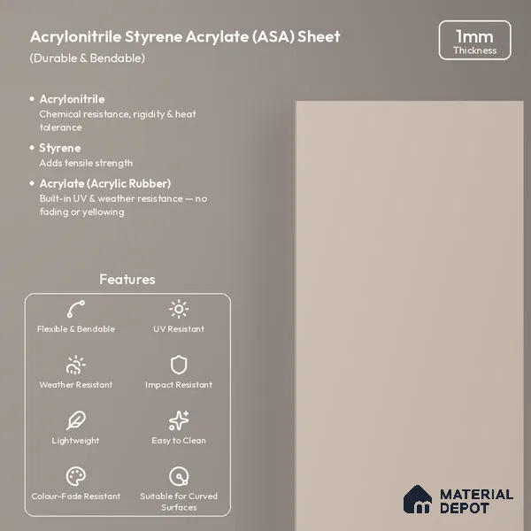 Cappuccino Beige Solid Colors Look LM 26048 8 ft x 4 ft Matte Finish ASA Laminate - 1 mm