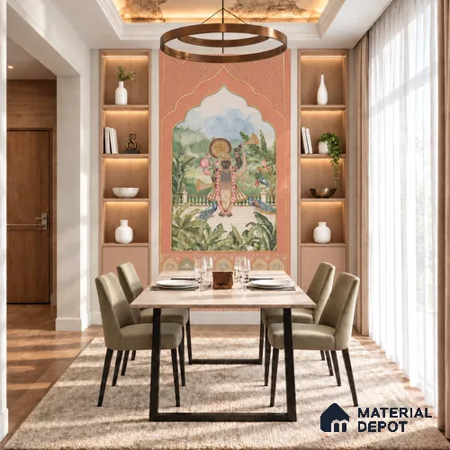 Shrinath Sabha LM 25875 8 ft x 4 ft Texture Finish Digital Laminate - 1 mm | Suitable for Bedroom, Feature Wall, Wardrobe