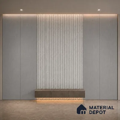 Ash Wood Grey 10 ft x 0.5 ft (3060x150 mm) Linea Design Interior & Exterior Wall & Ceiling Panel - 15 mm | Suitable for Balcony, Facade & Open Area | Width is Subjected to 5% Variation