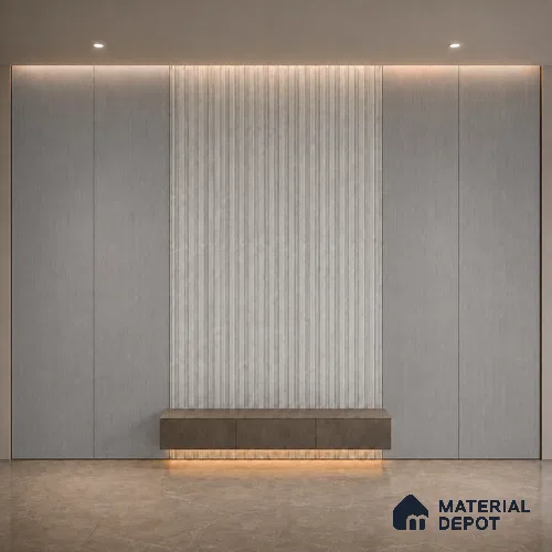 Ash Wood Grey 10 ft x 0.5 ft (3060x150 mm) Linea Design Interior & Exterior Wall & Ceiling Panel - 15 mm | Suitable for Balcony, Facade & Open Area | Width is Subjected to 5% Variation