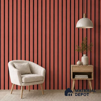 Copper 10 ft x 0.5 ft (3060x150 mm) Dual Tone Linea Design Interior & Exterior Wall & Ceiling Panel - 15 mm | Suitable for Balcony, Facade & Open Area | Width is Subjected to 5% Variation