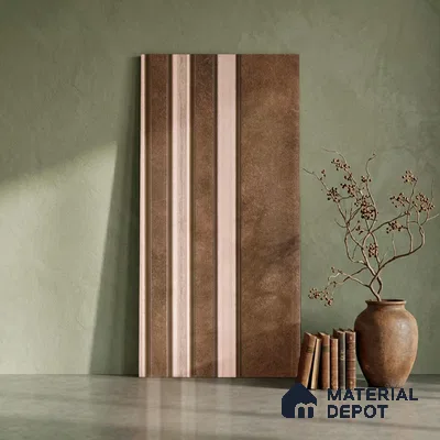 Wooden Look PN 06033 8 ft x 4.9 inch Charcoal Panel - 12 mm | Suitable for Feature Wall, TV Unit & Living Room | Width is Subjected to 5% Variation