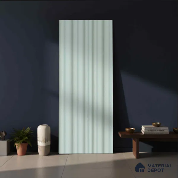 Green Plain Colour Look PN 00521 9.5 ft x 4.8 inch Charcoal Panel - 12 mm | Suitable for Feature Wall, TV Unit & Living Room | Width is Subjected to 5% Variation