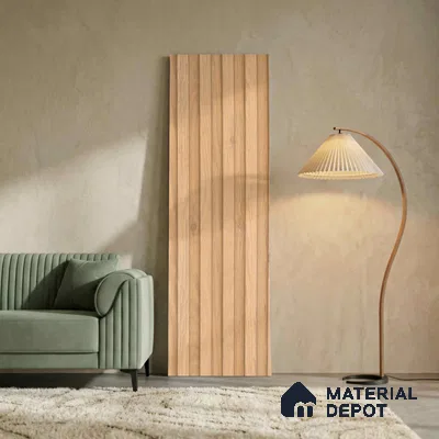 Wooden Look PN 00808 9.5 ft x 4.9 inch Charcoal Panel - 12 mm | Suitable for Feature Wall, TV Unit & Living Room | Width is Subjected to 5% Variation