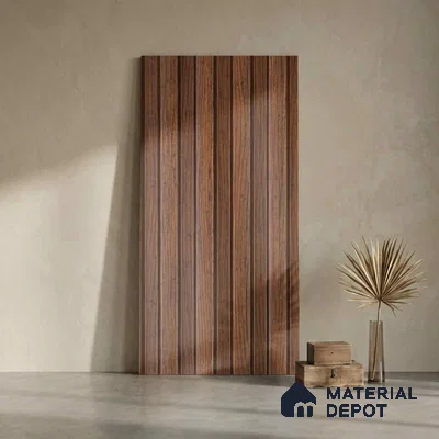 Wooden Look PN 00830 9.5 ft x 4.7 inch Charcoal Panel - 12 mm | Suitable for Feature Wall, TV Unit & Living Room | Width is Subjected to 5% Variation