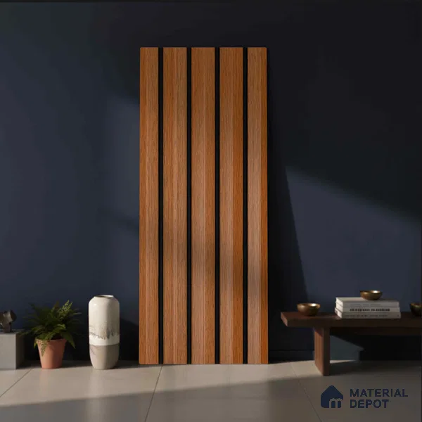 Wooden Look PN 02806 9 ft x 6.7 inch Charcoal Panel - 14 mm | Suitable for Feature Wall, TV Unit & Living Room | Width is Subjected to 5% Variation