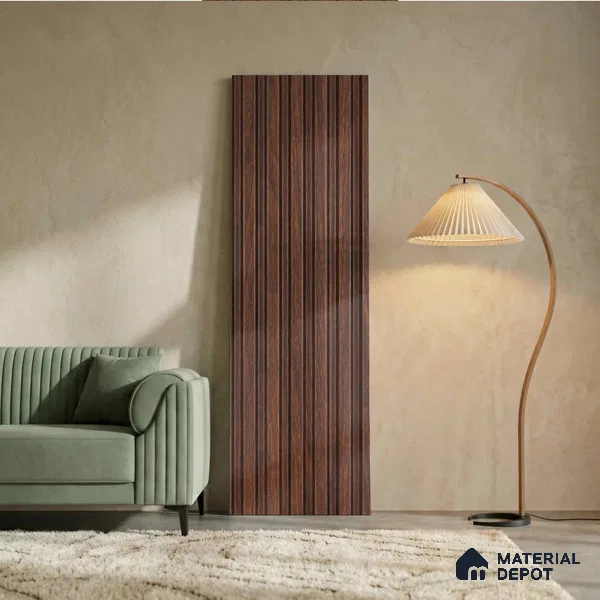 Wooden Look PN 02817 9 ft x 4.9 inch Charcoal Panel - 11 mm | Suitable for Feature Wall, TV Unit & Living Room | Width is Subjected to 5% Variation