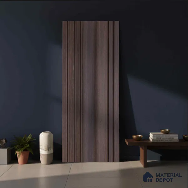 Wooden Look PN 03554 9.5 ft x 4.7 inch Charcoal Panel - 12 mm | Suitable for Feature Wall, TV Unit & Living Room | Width is Subjected to 5% Variation